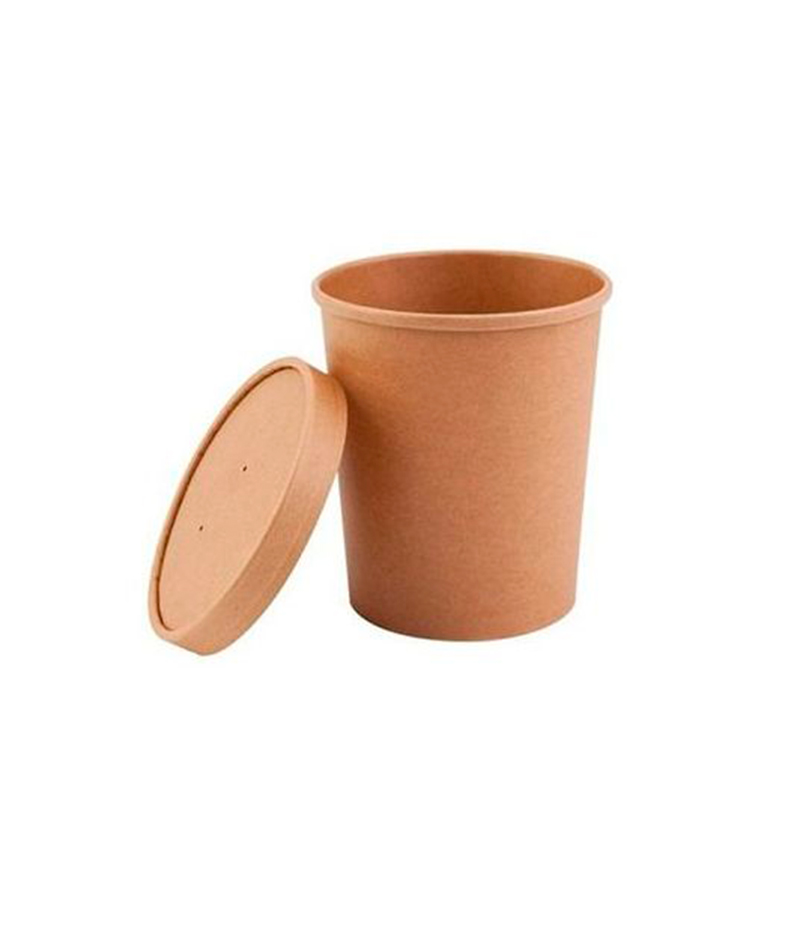 Bol-supă-520-gr-carton Bol din carton de unică folosință pentru supă 520 ml, 25 buc/set - imagine 1