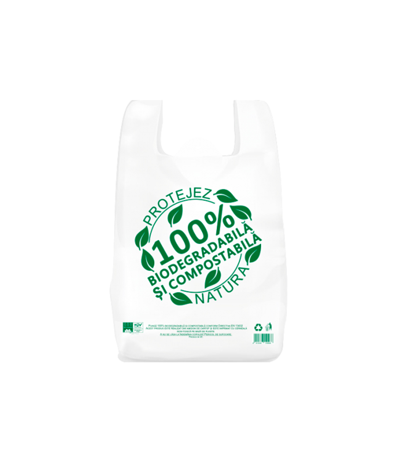 Sacoșe-Bio-5kg Sacoșe biodegradabile 5 kg, 100 buc/set - imagine 1