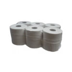 Hârtie igienică jumbo natur 1 strat, 180 m, 450 gr - 12 role/bax
