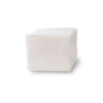 Servețele de masă albe 1 strat, 100 buc/set pentru dispenser 17x25 cm